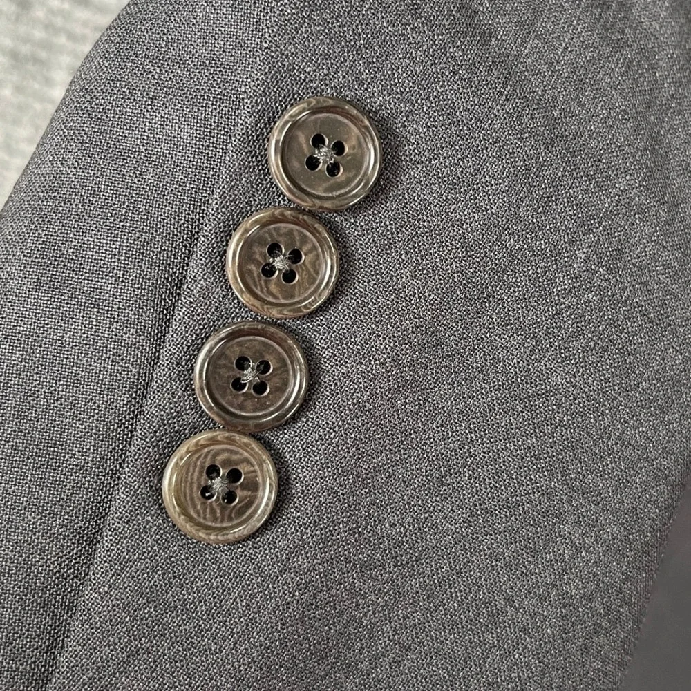 Brooks Brothers 346 Blazer Mens 42R Wool Stretch Charcoal Professional Office